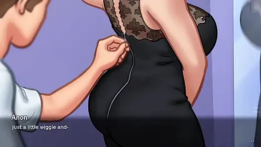 Big aunty make hot seen in summer time saga