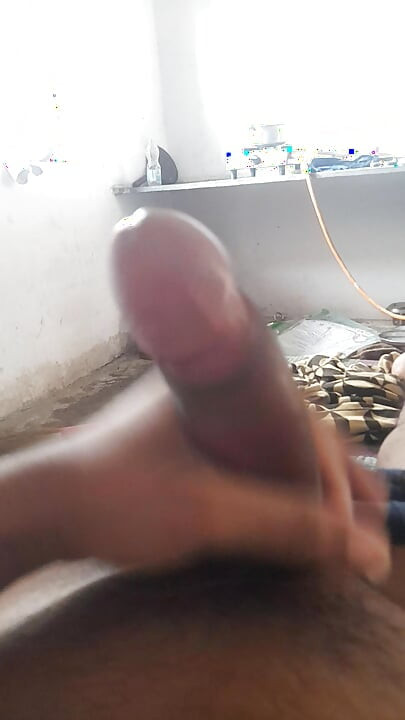 I am playing With My Big Black Cock, and I love to do it.