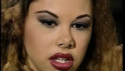 Ebony Domina Got to Use Her White Tied up MILF