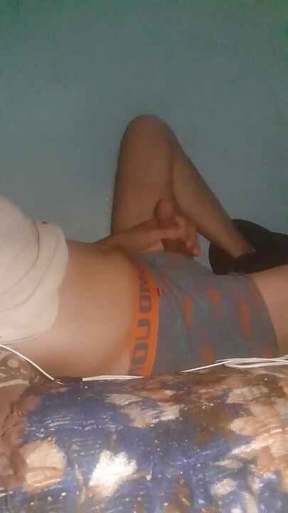 Masturbating after... while wearing underwear.