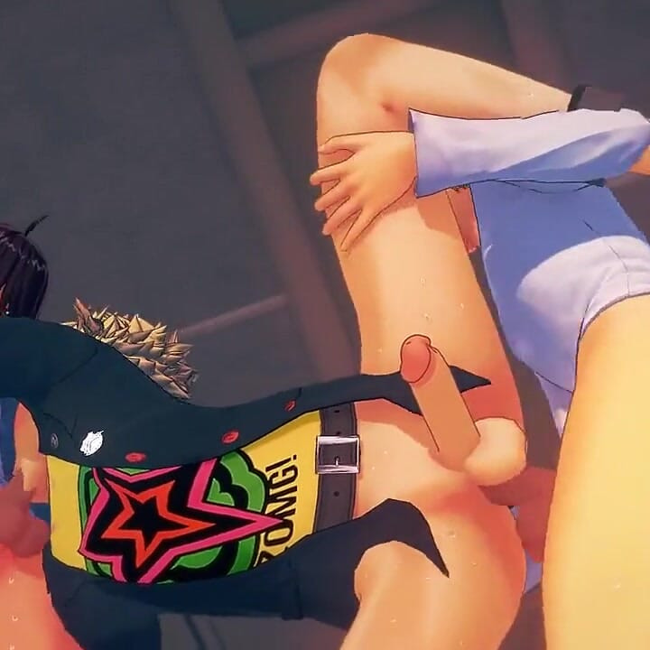 Persona 5 Yaoi - Ryuji Sakamoto กลางเย็ดหมู่สามคน