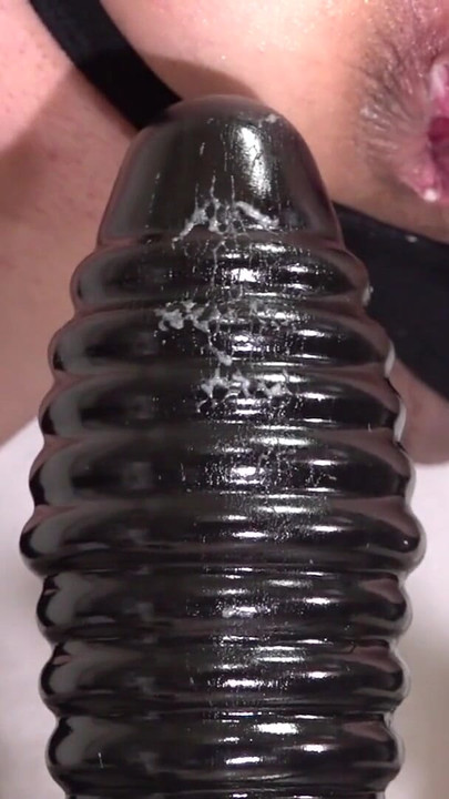 Iconic moment from "Anal masturbation 03.2022 - Inserting 80mm compact dildo 4 -"