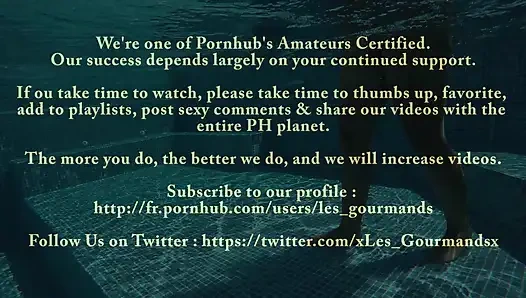 Hot MILF with Buttplug in the Pool, Fucked, Big Cumshot