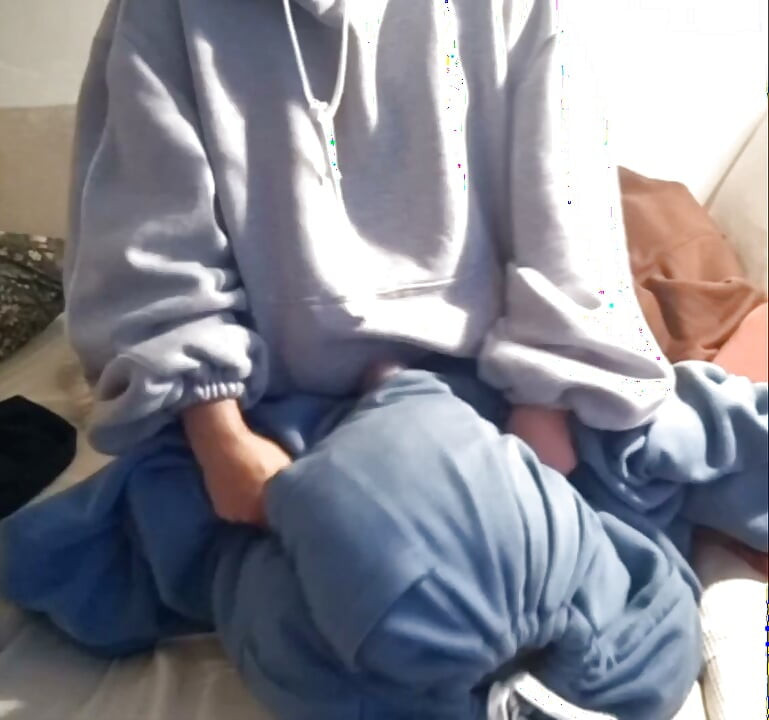 Swimming in my baggy sweatsuit