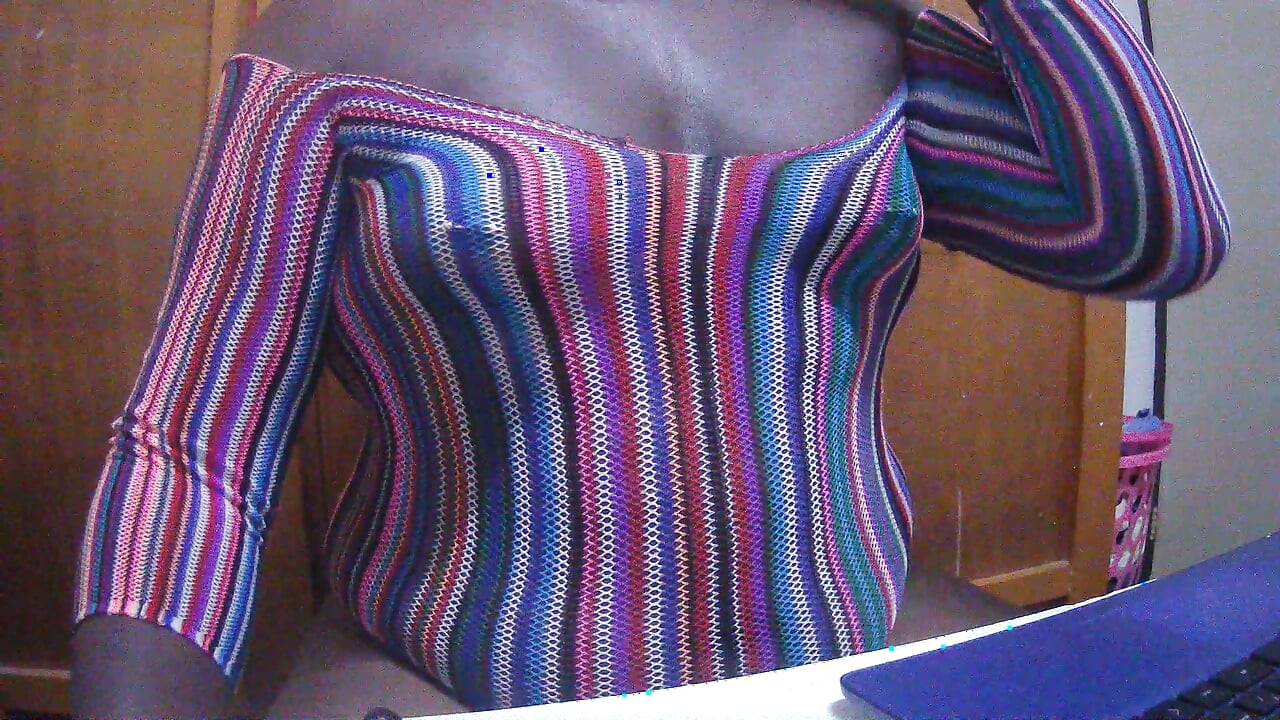 oiling my ass, boobs and dick