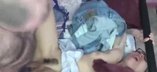 Shaved Head, Hairy Pussy Facialed