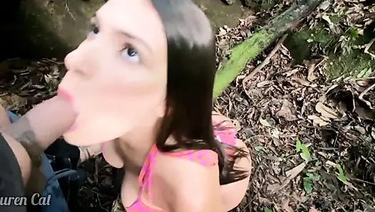 Ngentot di alam liar, ngentot di air terjun (lengkap di sheer)