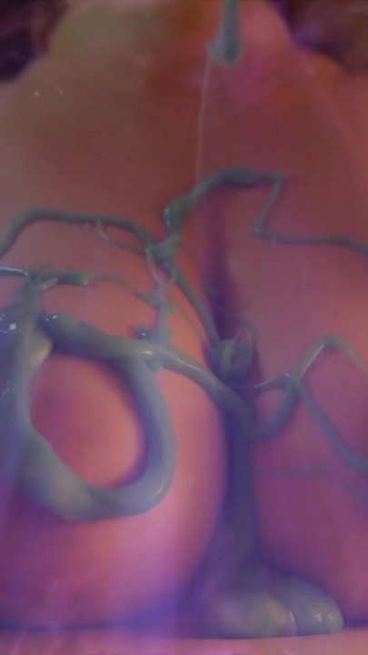 Key moment from "Worldest Most Beautiful Tits Ever 🍒 Young Artist Covers her Amazing Breasts with Slime - Slowmotion"