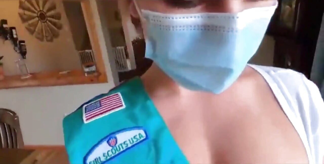 Role-playing Wife Becomes a Girl Scout for Her Neighbor Husband and Fucks Like a Teen