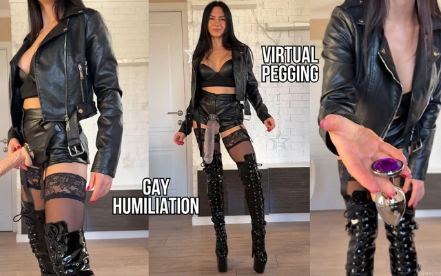 POV: Gay Humiliation and Pegging in Latex Boots