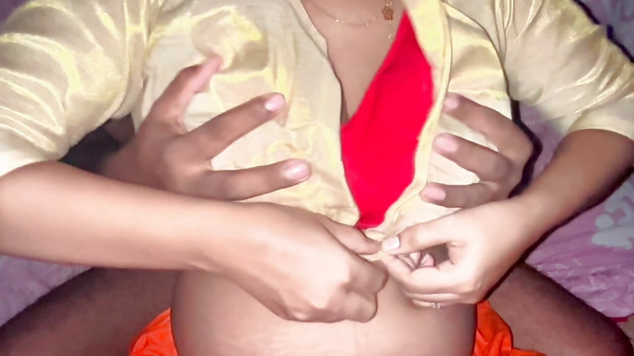 Desi Village Bhabhi big boobs Milking and licking pussy