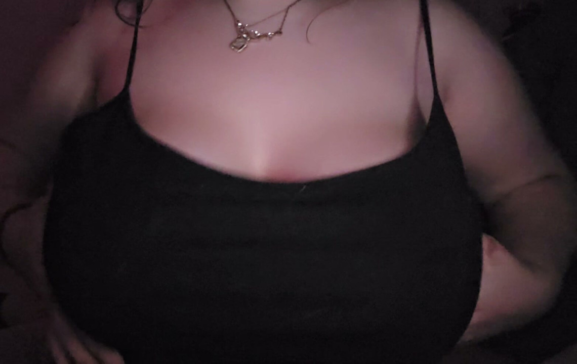 My tits feel so nice and squishy- wanna see my 18 years old tits naked?