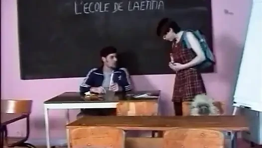 Sexy teen with hairy cunt gets anally drilled in a threesome