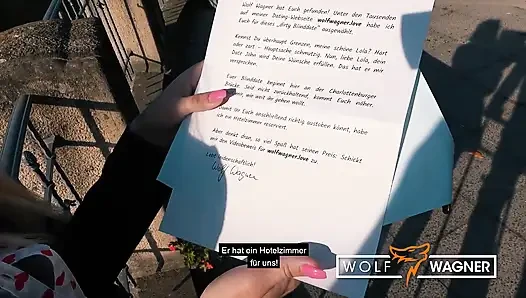 Schätzchen Lola Shine knallt date im freien + bekommt gesichtsbesamung im hotel! Wolf Wagner