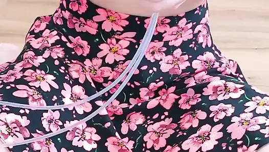 Enema pertama dengan perangkat enema otomatis baruku.