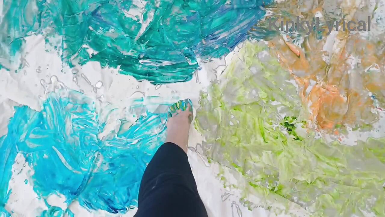 Foot Art - Painting with Feet