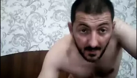 a man from Azerbaijan jerks off a dick