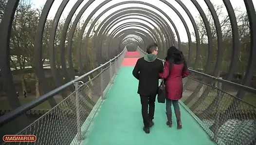 Pretty Unfunny German Tattoo Slut Gets Rammed Through by Our Funny Conny