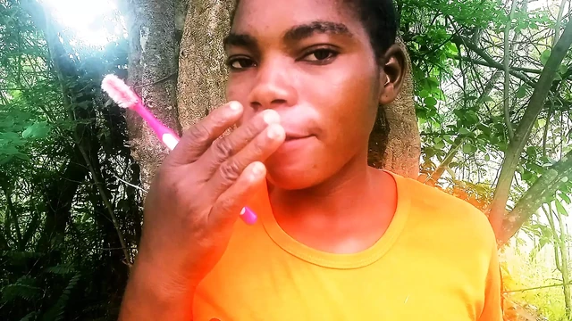 Masturbation in the forest