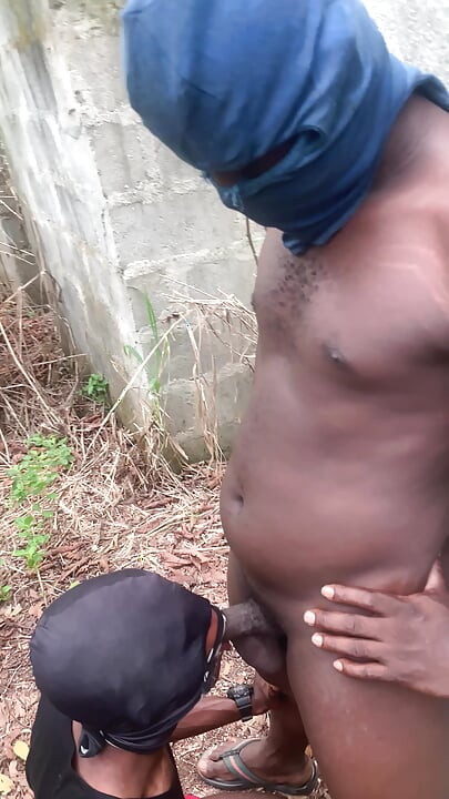 Step Father and Step Son Outdoor Fucking