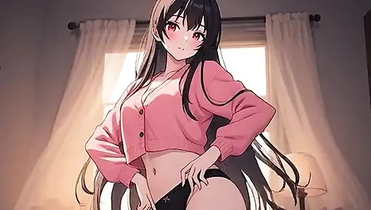 AI Аниме, хентай без цензуры, видео без цензуры 18-летней юной хентай милфы, 3D хентай мультфильм крупным планом от Kiidzy Animates