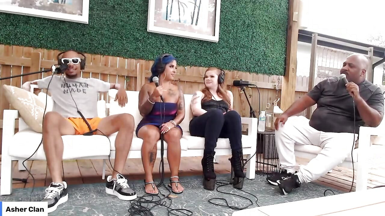 Livestream người lớn chỉ trò chuyện với Barbie Tây Ban Nha, Dwayne Foxx, Mrflourish Podcast Asherclantv