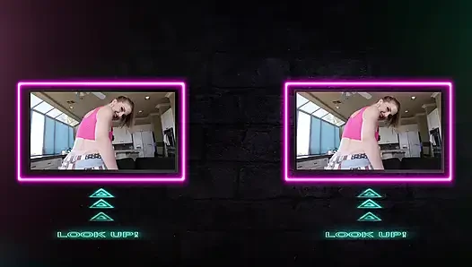 Ölümcül sert sanal gerçeklik - seksi sarışın river lynn külotlu çorapla sikiliyor