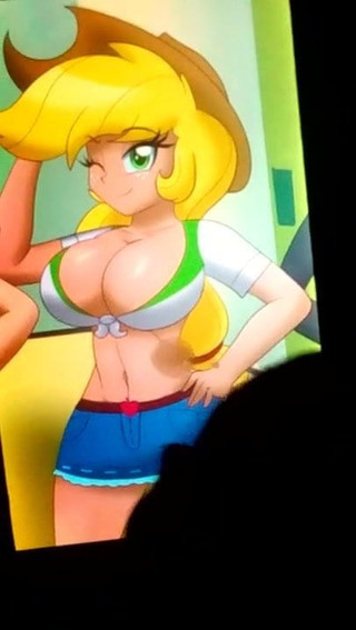 Applejack Cum tribute (+ Zoomed image)