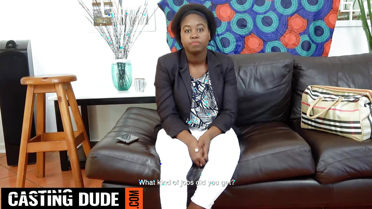 I ended up FACE FUCKING this BLACK amateur who walked in with her CV and her best dress