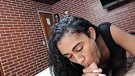 Cuckold called his friends to fuck his slutty girlfriend