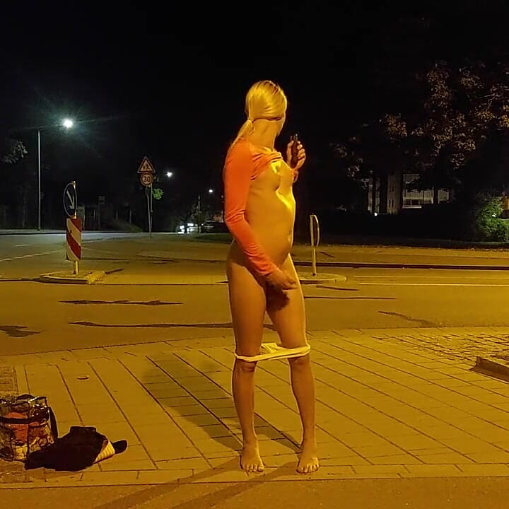In Underwear on the Streets Night