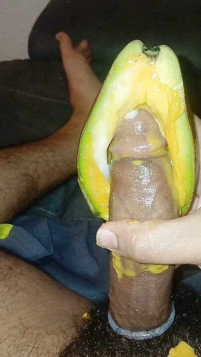 Picking an Avocado with Great Pleasure Until I Ejaculate.