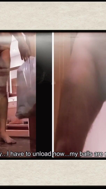 Epski trenutak iz "Zrela prava dlakava vrlo nadarena gola susjeda s ogromnom erekcijom iznosi smeće u stanu"