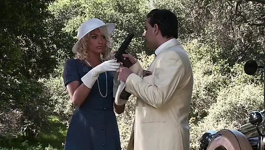 Kötü sarışın sürtük açık havada sert sikilmeyi seviyor