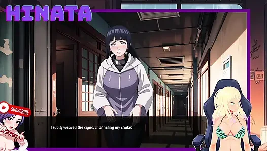 HINATA the TEACHER of the academy. She unzips her and exposes her breasts. Shinobi Secrets 14