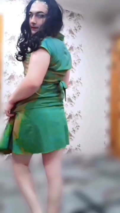 Straight Sissy Crossdresser Big Butt White Big Ass Just Like To Be Very Beauty and Cute Candy Cospla | Clip 1