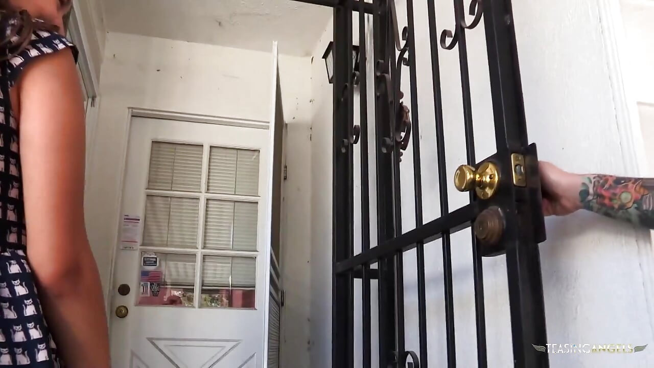 A beautiful couple gets horny and sneaks over to bang hardcore in their friends house