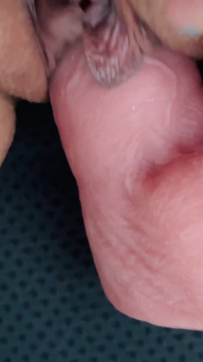 In the Car I Stop in a Parking Lot to Dildo My Pussy Like a Whore at the Risk of Being Surprised by Strangers