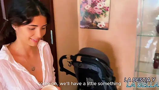 Neighbor Fucks Me in the Kitchen While I Ask Him for a Cup of Sugar.