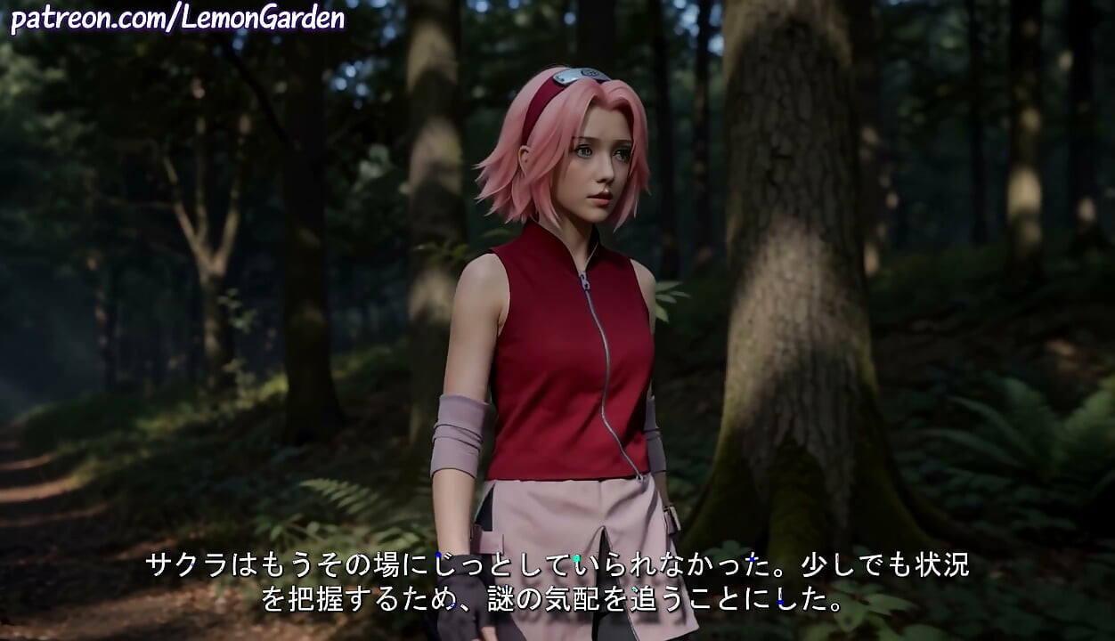 Pink-Haired Kunoichi got the sex of her dreams in Konoha's Forbidden Forest 3d Hentai Naruto x Sakura