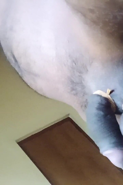 Uncut Cock an Balls Pressure Ring Swing