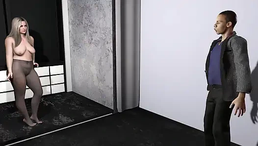 Istri semok ini dientot habis-habisan sama kontol besar pria kulit hitam di depan pacarnya