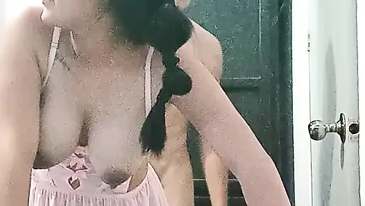 Lanet olası göğüslü okul kızı, zengin, büyük popo, onu popodan yediğim için çok sevildi