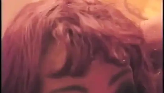 Redhead and brunette busty ebony chicks are blowing cock and getting their asses fucked