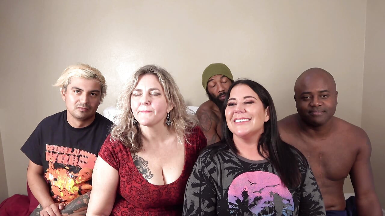 Des MILF BBW sexy à gros nichons amateurs désespérés se font défoncer leurs gros culs, action torride avec une grosse bite noire