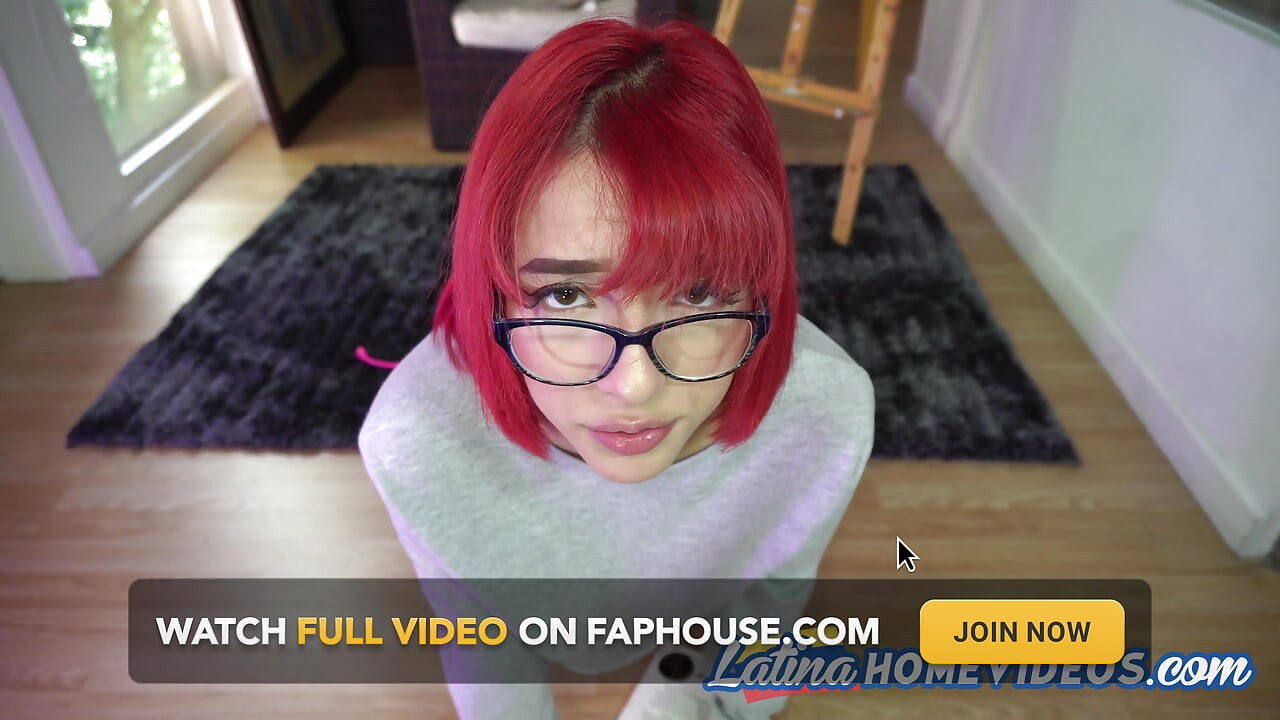 Cute Latina teen gives Spanish lesson while stripping