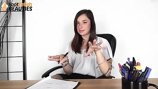 Naughty Professor Teaches Her Student How to Worship Delectable Feet