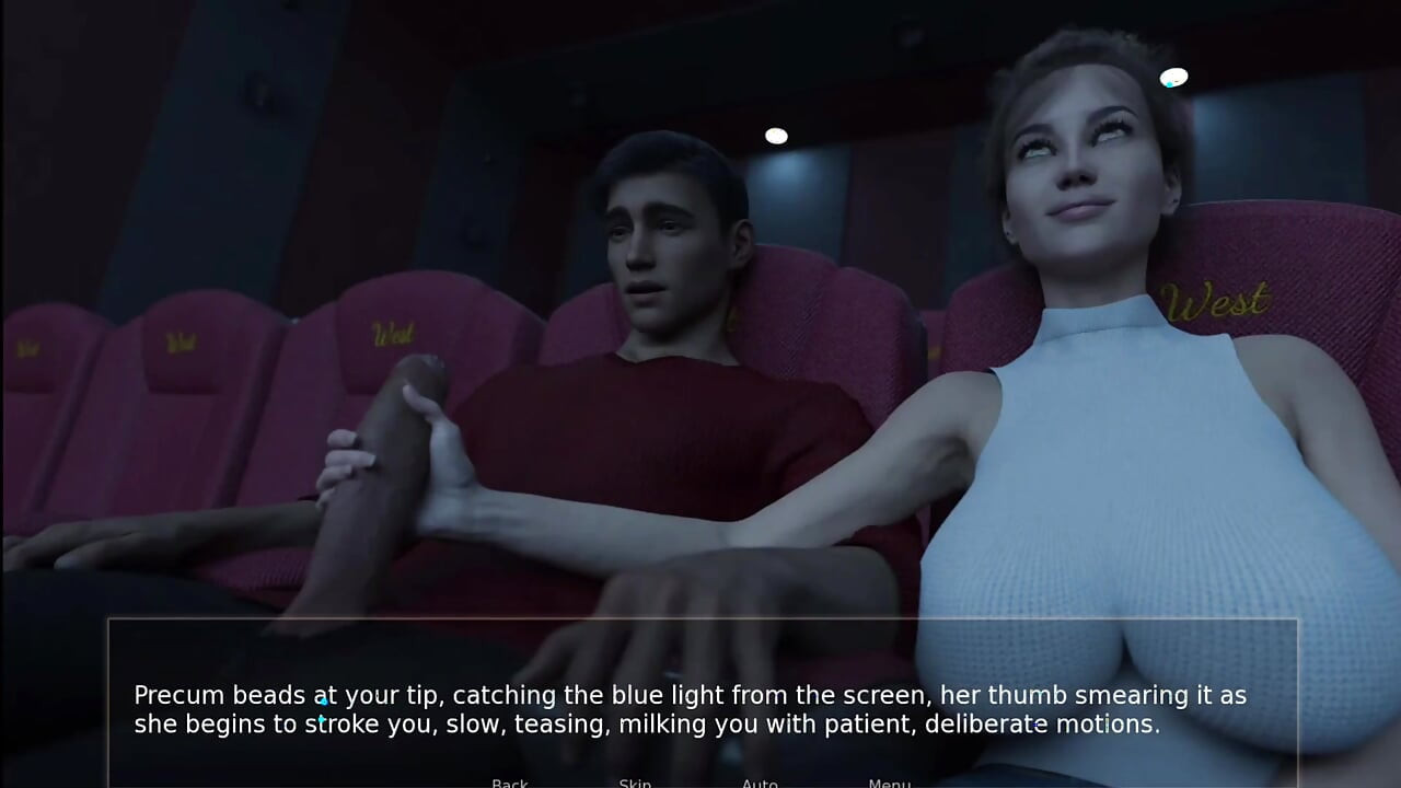 MILF stiefmutters handjob im dark Movie Theater - Shadows of Deceit - E08 special