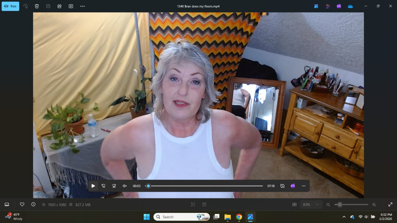 1340 Bran does my floors. Custom request from DawnSkye1962