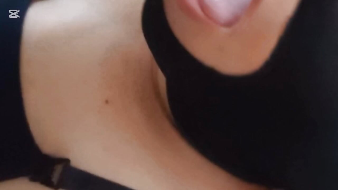 masked bride drinking semen and sucking balls
